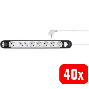 B-Ware Sygonix Sy 4538278 Steckdosenleiste Mehrfachstecker Usb Schutzkontakt 40 Stück