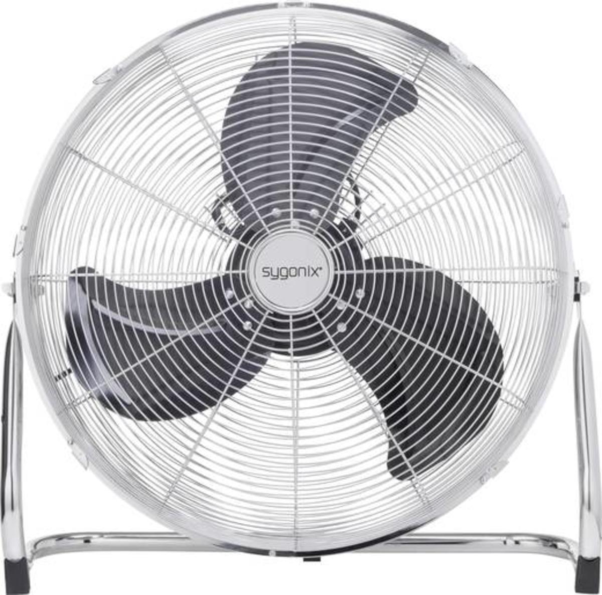 Sygonix FE-50A Bodenventilator Tischventilator Ventilator Klima 140W Silber - 4016139076782