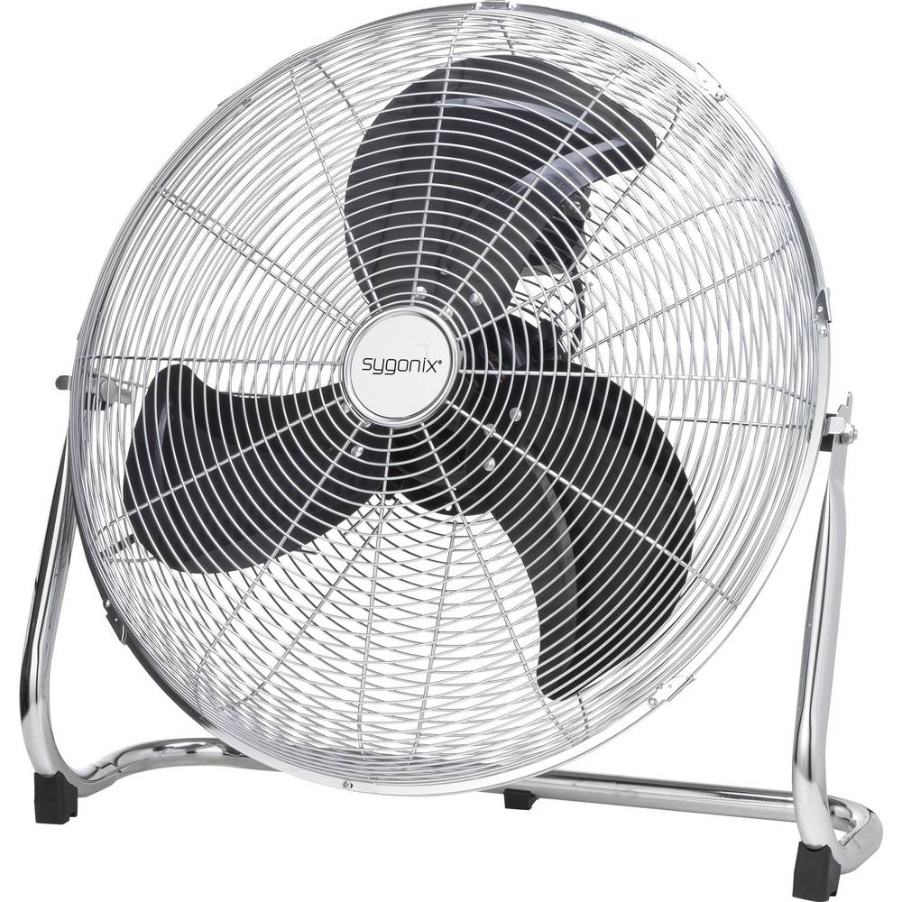 Sygonix FE-50A Bodenventilator Tischventilator Ventilator Klima 140W Silber - 4016139076782