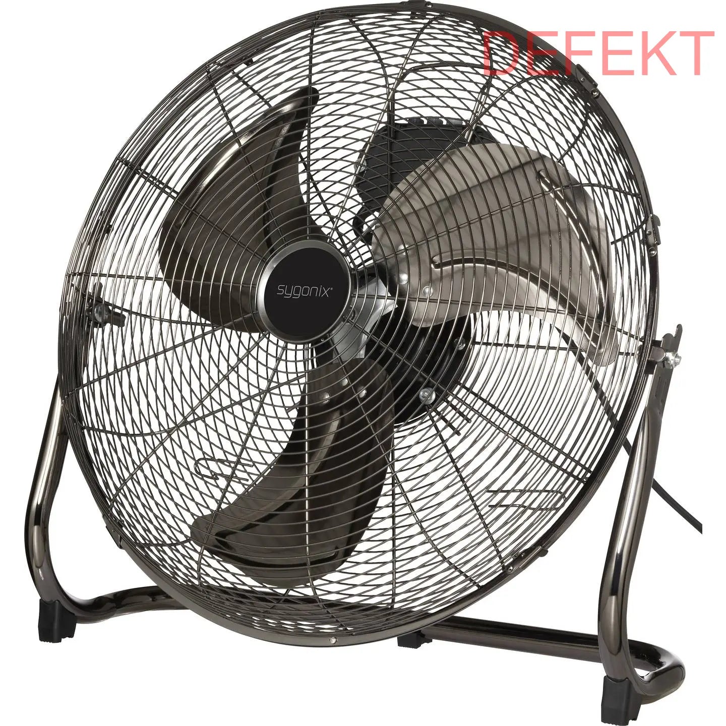 D-Ware Sygonix Bodenventilator Ventilator Lüfter Schwarz 120 W Metall 45cm Defektware - 4064161342566