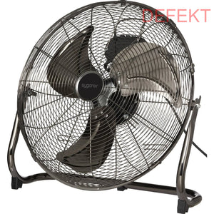 D-Ware Sygonix Bodenventilator Ventilator Lüfter Schwarz 120 W Metall 45cm Defektware