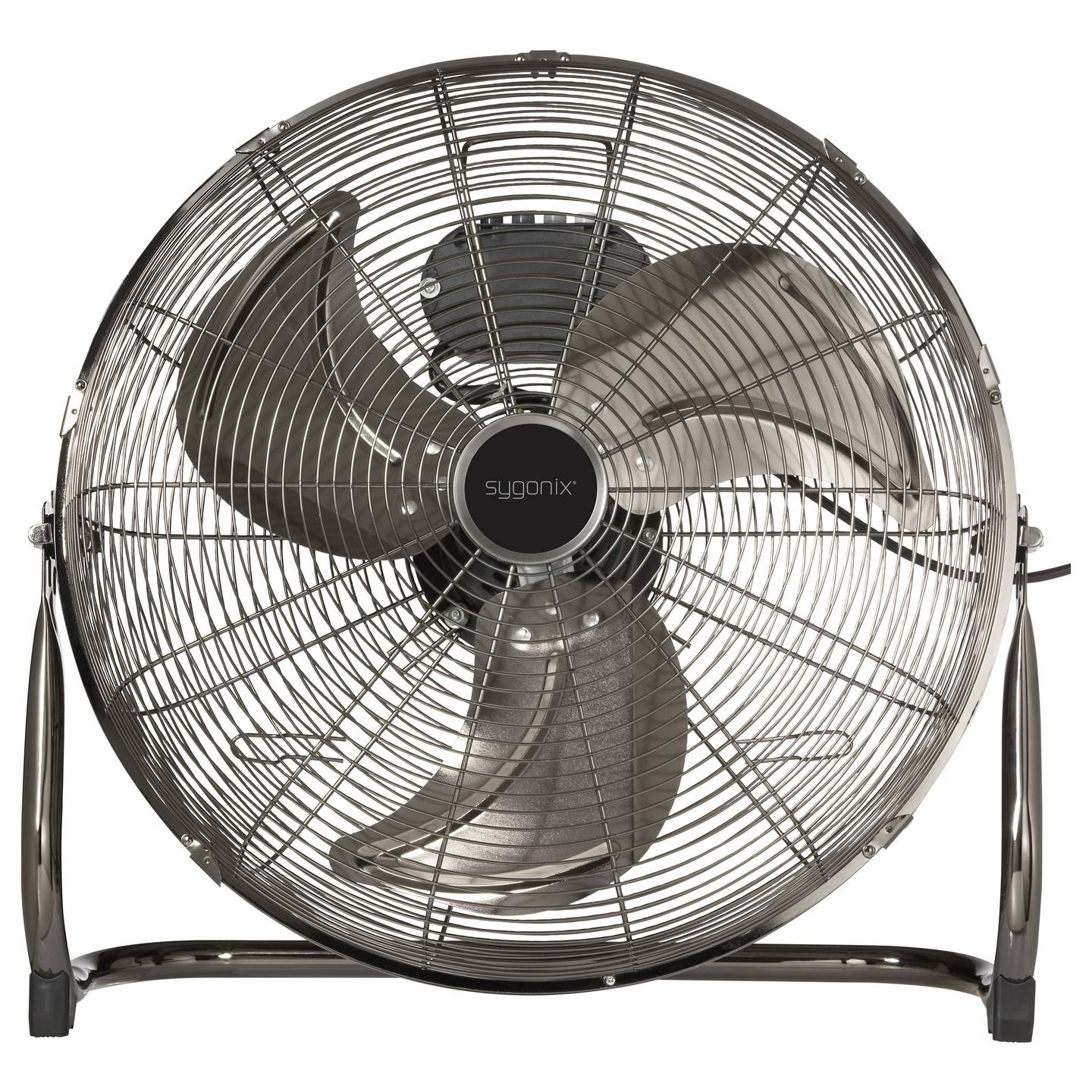 Sygonix Bodenventilator Ventilator Lüfter Schwarz 120 W Metall 45cm Aluminium B-Ware - 4064161342566