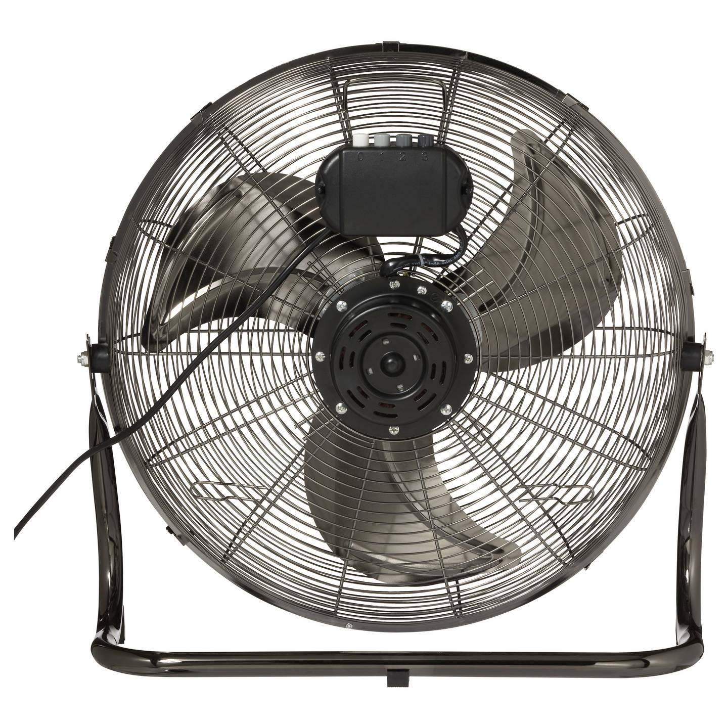 Sygonix Bodenventilator Ventilator Lüfter Schwarz 120 W Metall 45cm Aluminium B-Ware - 4064161342566