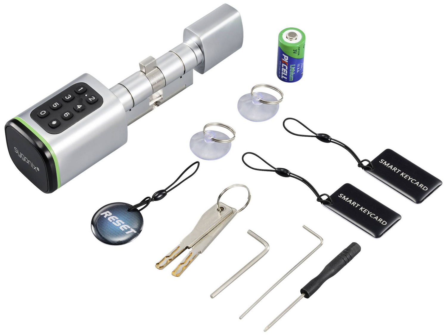 B-Ware Sygonix Sy 6121660 Sicherheitszylinder 3 V/Dc Bluetooth Codeschlosser Schloss