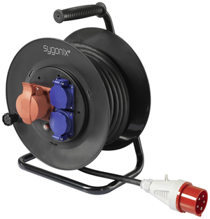 B-Ware Sygonix Sy 5806894 Kabeltrommel 25 M Schwarz Cee Stecker 16 A Kabel Zubehör