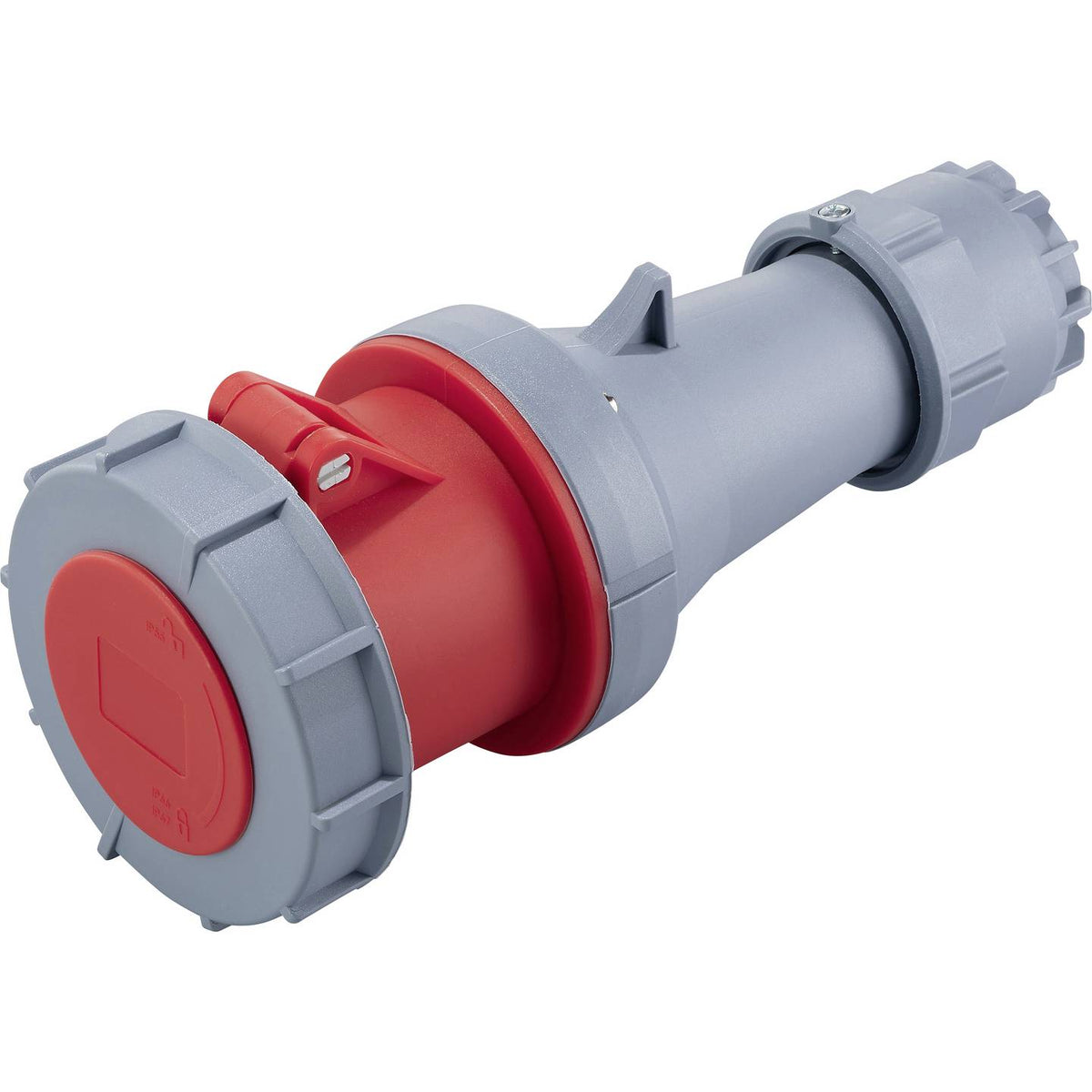 SYGONIX CEE Kupplung Stecker Grau IP67 Pilotkontakt Kunststofffrei 4 STÜCK - 4064161474182