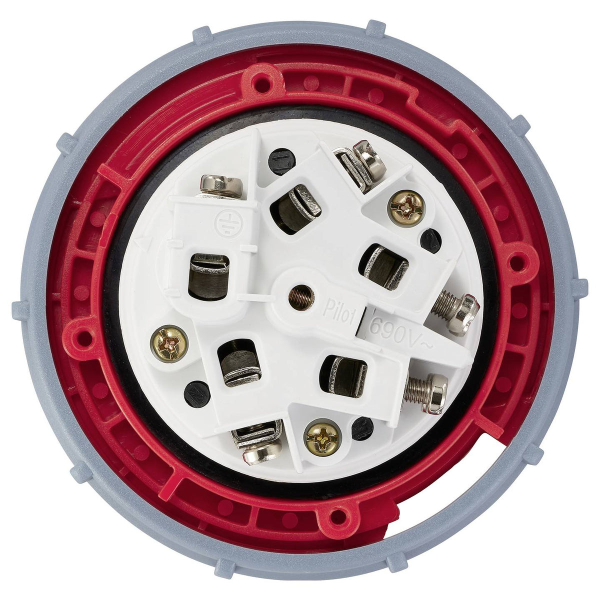 Sygonix CEE Stecker SY-6796256 Industriestecker 5polig Grau Pilotkontakt 2 STÜCK - 4064161474175