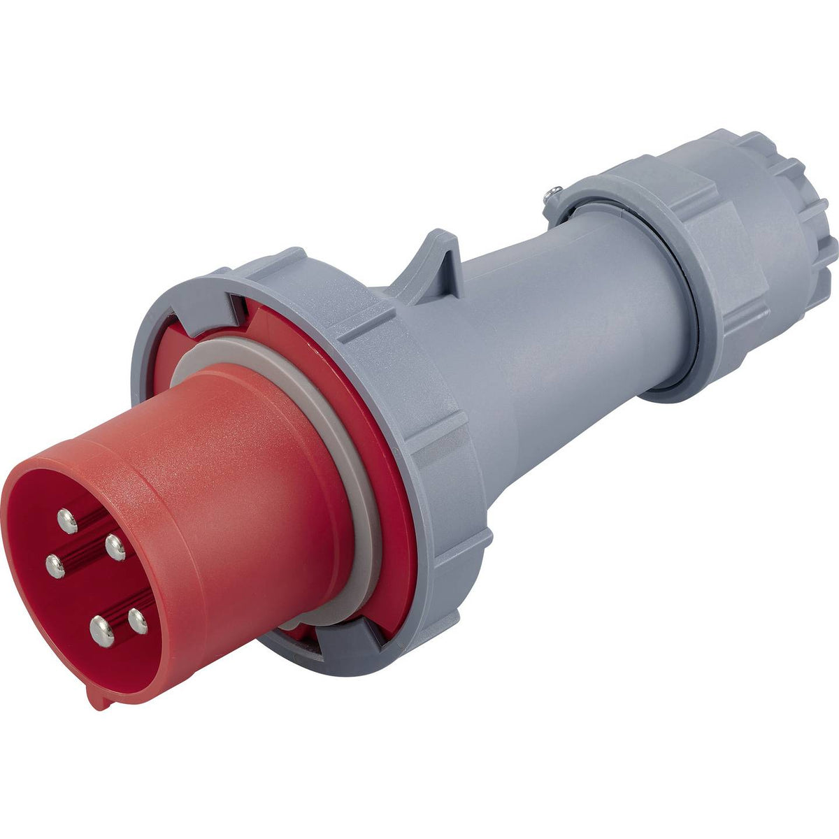 Sygonix CEE Stecker SY-6796256 Industriestecker 5polig Grau Pilotkontakt 2 STÜCK - 4064161474175