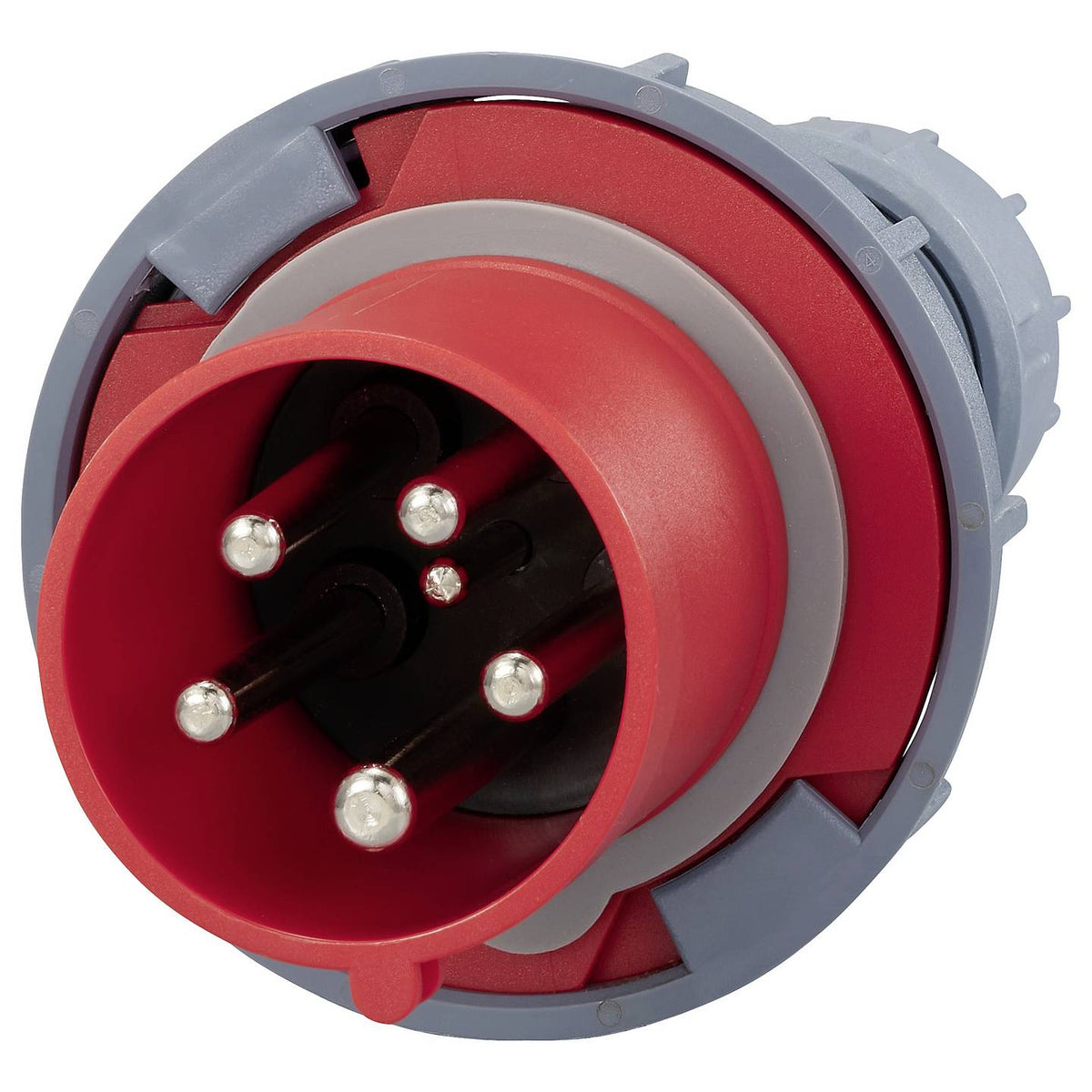 Sygonix CEE Stecker SY-6796256 Industriestecker 5polig Grau Pilotkontakt 2 STÜCK - 4064161474175