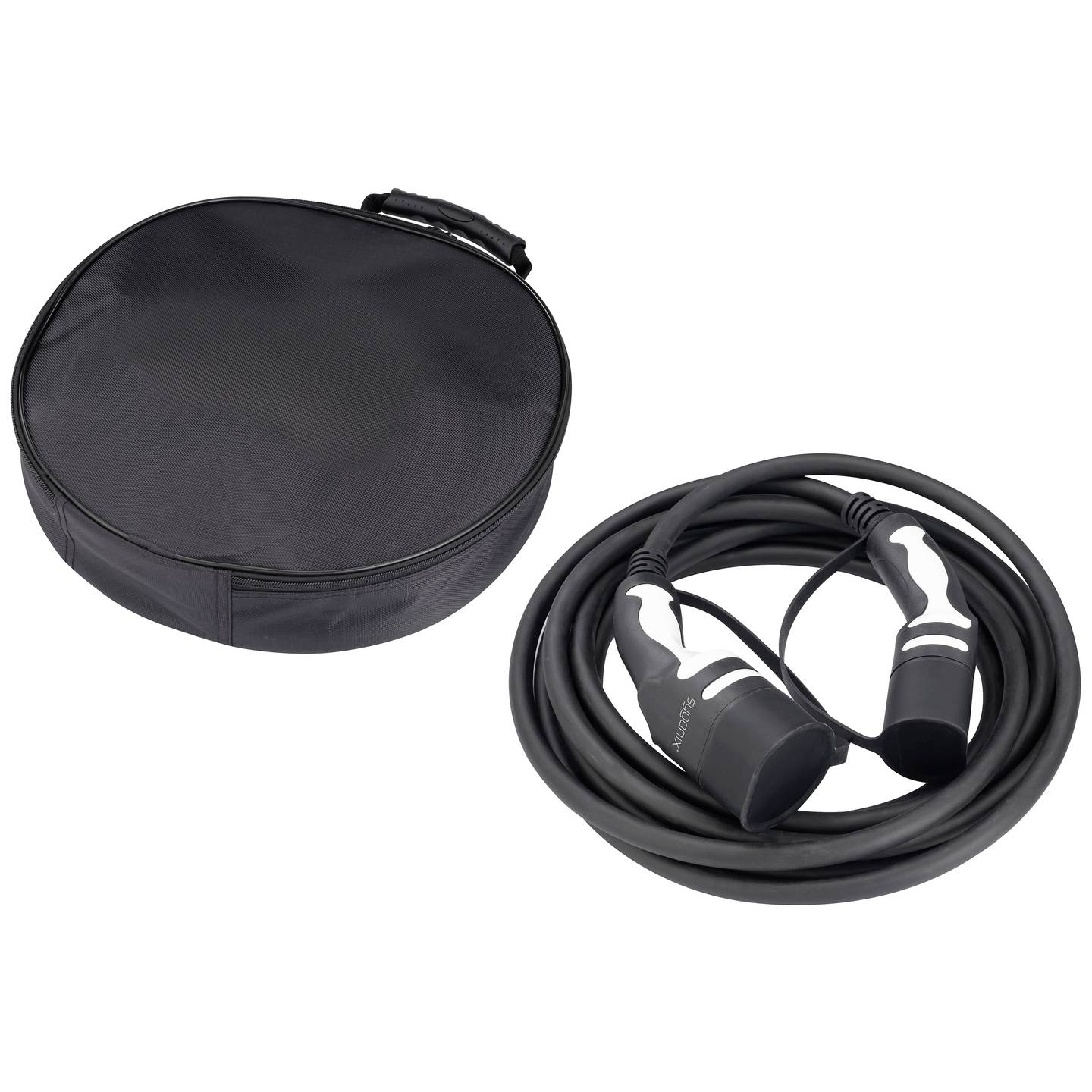 B-Ware Sygonix Ladekabel Stromkabel E Auto 7m Typ 2 Außenbereich Geeignet Schwarz