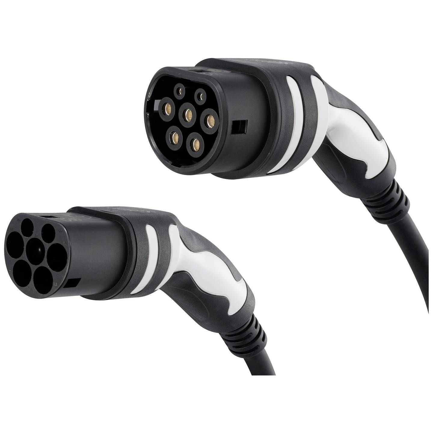 B-Ware Sygonix Ladekabel Stromkabel E Auto 7m Typ 2 Außenbereich Geeignet Schwarz