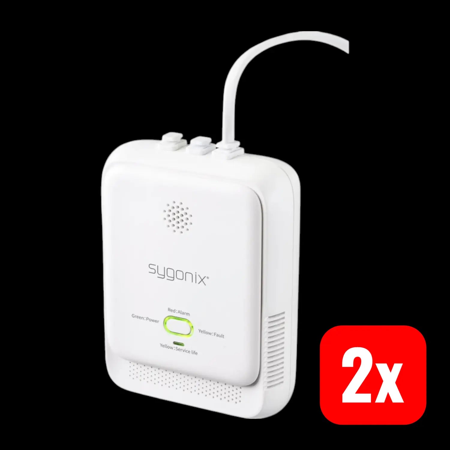 B-Ware Sygonix Gasmelder Warnmelder Gas Melder Melder Netzbetrieben Methan 2 Stück - 4064161197555