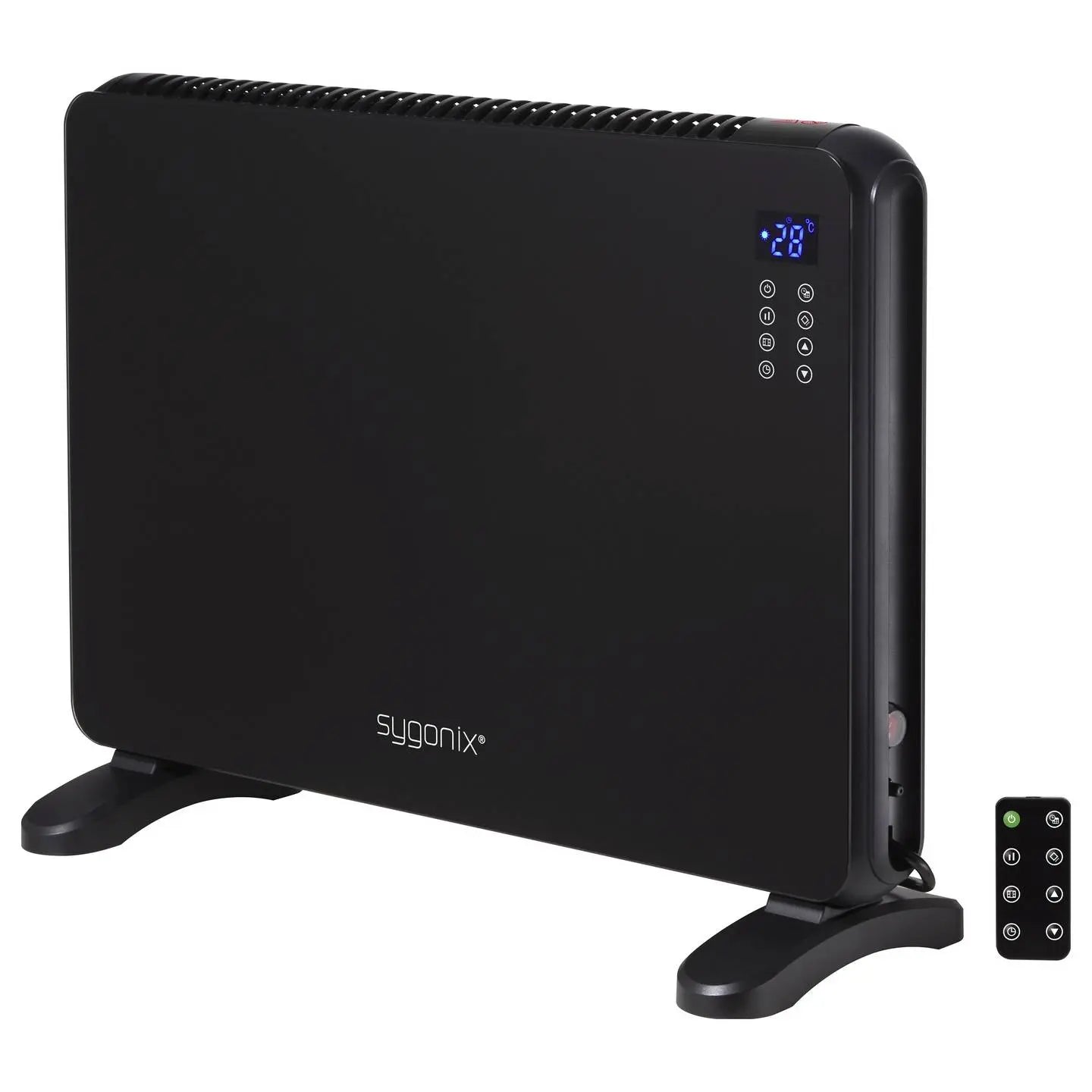 B-Ware Sygonix Glaskonvektor Elektroh Heizgerät Heizung Raumheizung 2000 W Weiß - 4064161407524