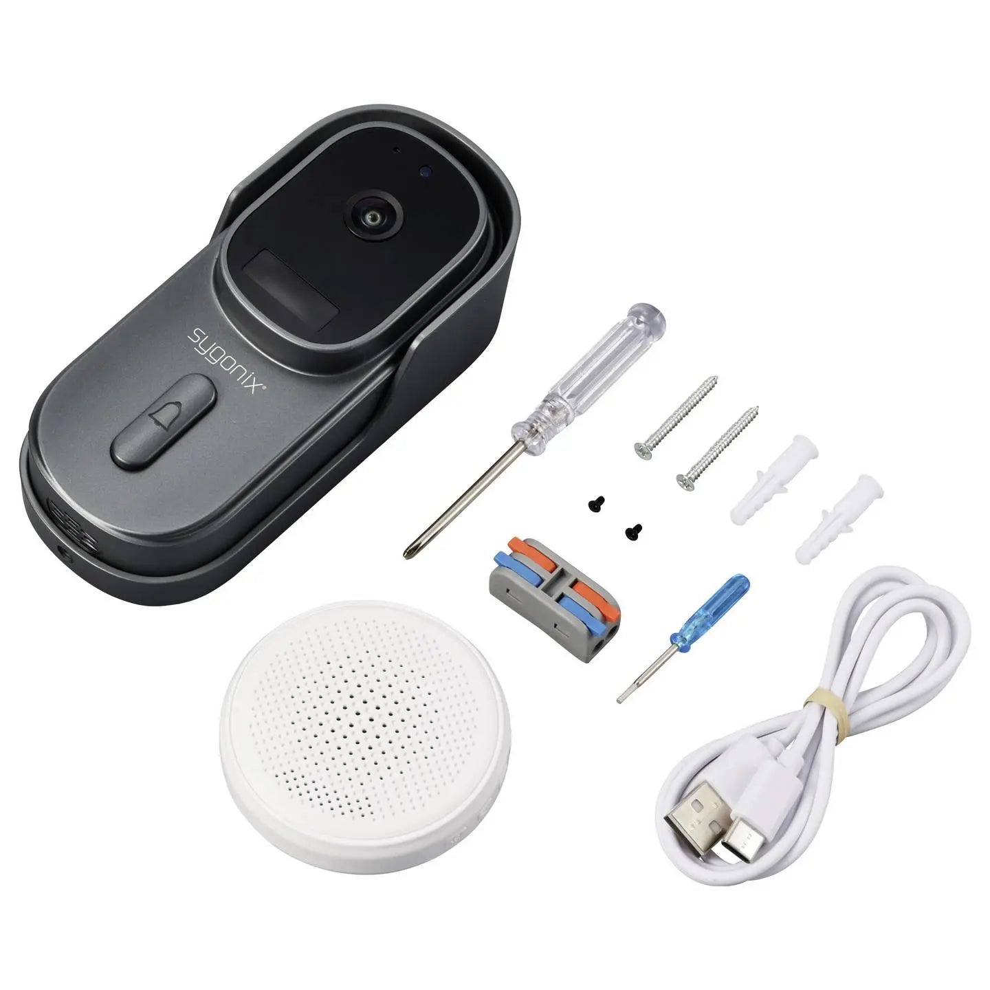 B-Ware Sygonix Ip Video Türsprechanlage Türklingel Wlan Funk Grau Weiß Smart Home Qhd - 4064161396293