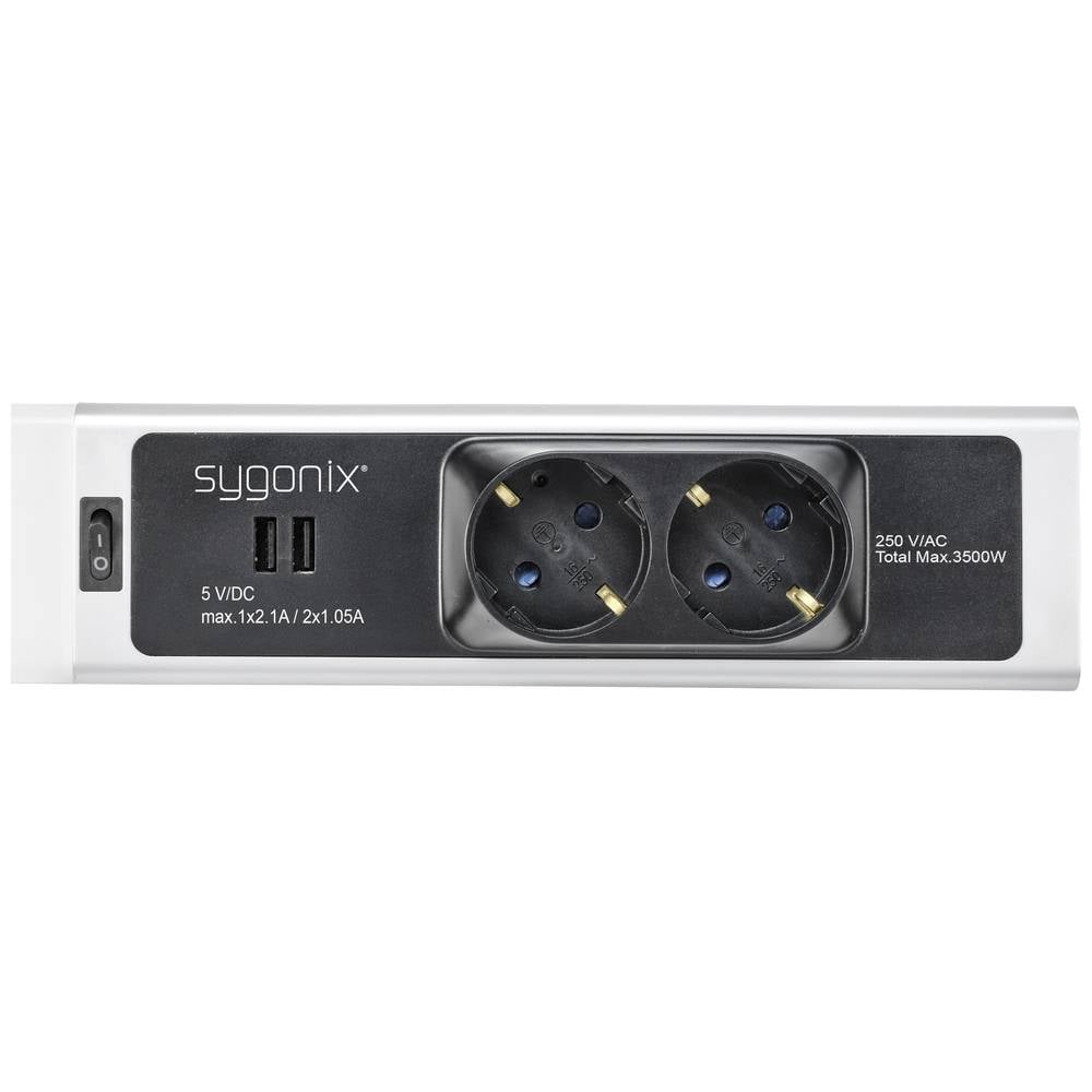 B-Ware Sygonix Unterbauleuchte Lichtleiste Led Neutralweiß Steckdose Schalter Usb Silbe - 4064161199511