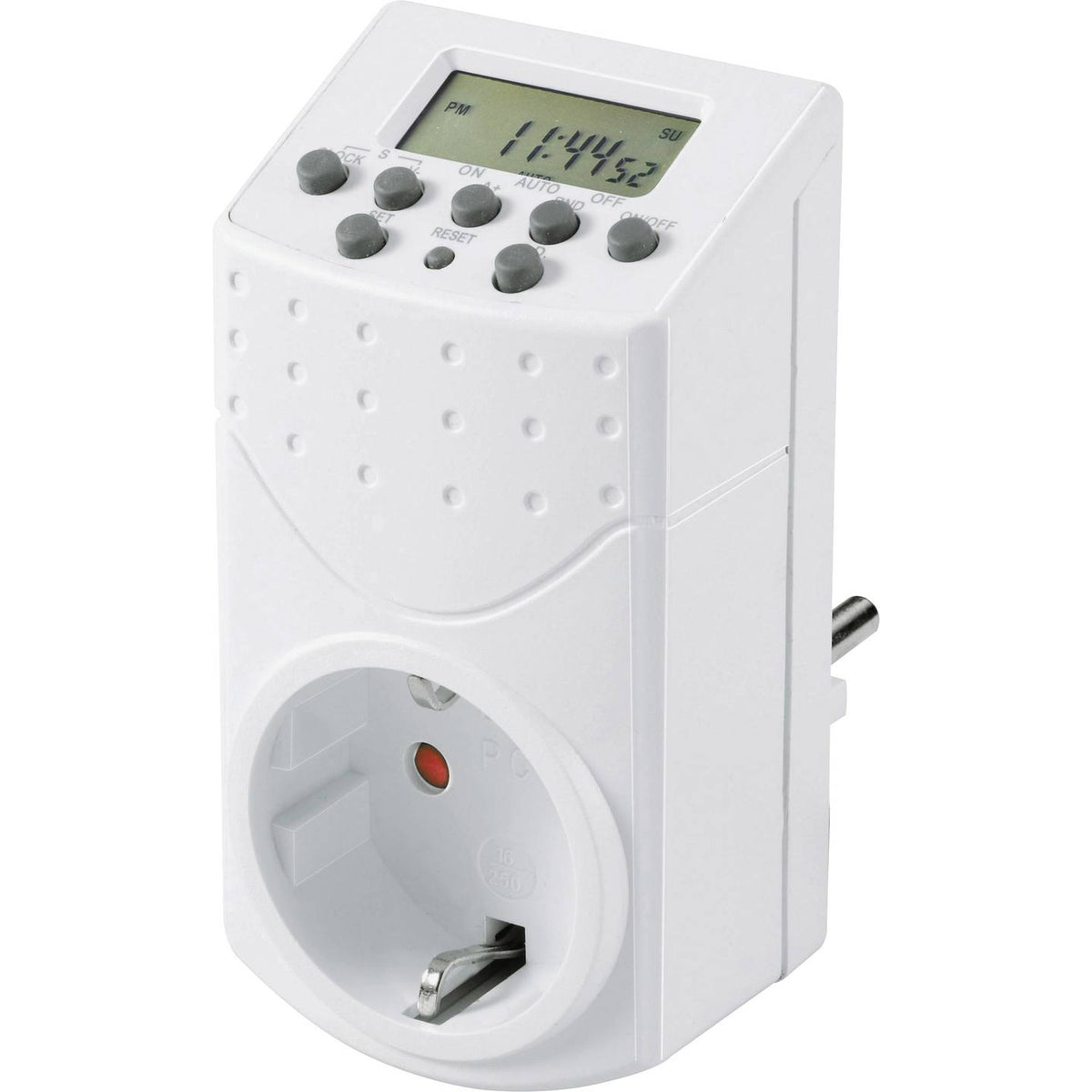 Sygonix SY-5045300 Mini Zeitschaltuhr Timer Wochenzeit digital weiß 10 STÜCK - 4064161205311