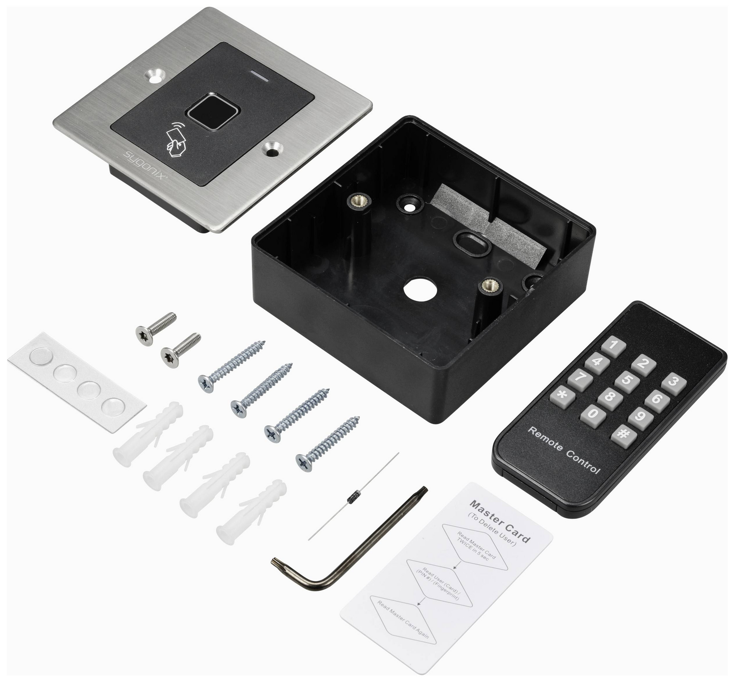 B-Ware Sygonix Sy 6097868 Fingerprint/Rfid Zugangssystem Unterputz Codeschloss Schloss - 4064161319360