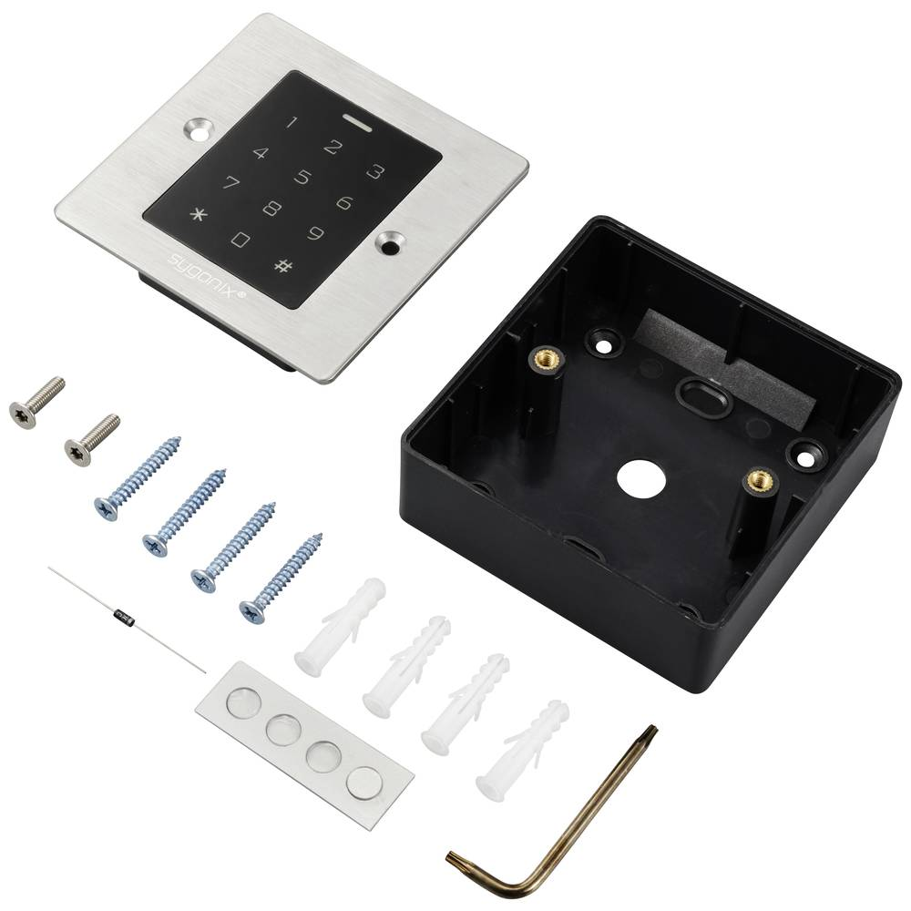 Clavier à code RFID Sygonix Sy6121664 (produit de seconde main) 12 Vcc/18 Vcc IP66