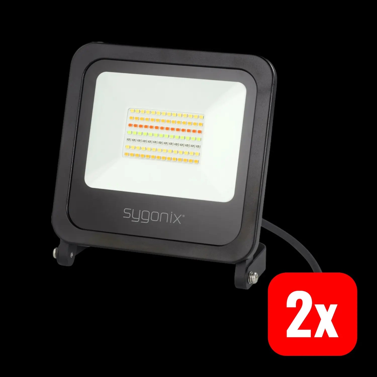 B-Ware Sygonix Led Außenstrahler Leuchte Lampe Licht Außen 45 W Neutralweiß 2 Stück - 4064161188652