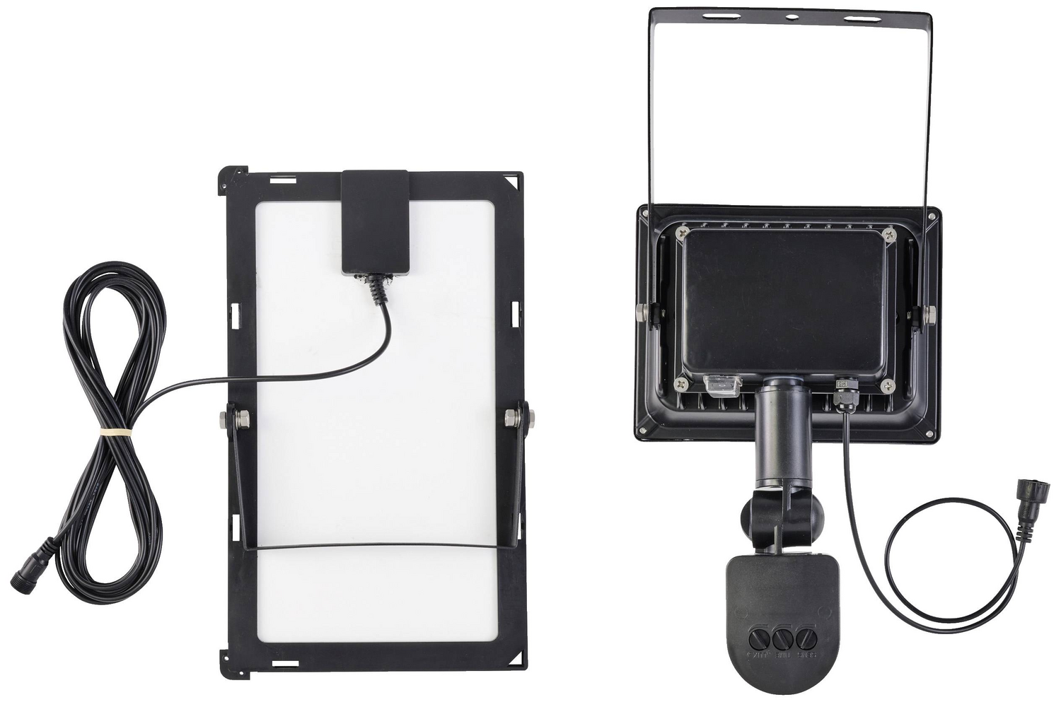 B-Ware Sygonix Sy 5461110 Solar Spot Mit Bewegungsmelder 30 W Neutralweiß Schwarz So947