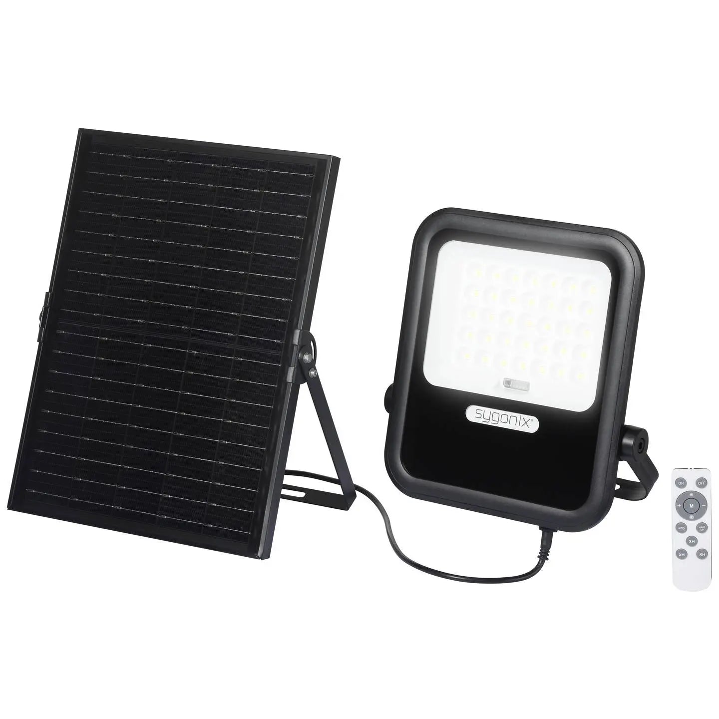 B-Ware Sygonix Strahler Fluter Solar Led Außenleuchte Fernbedienung Schwarz 3 Stück - 4064161320342
