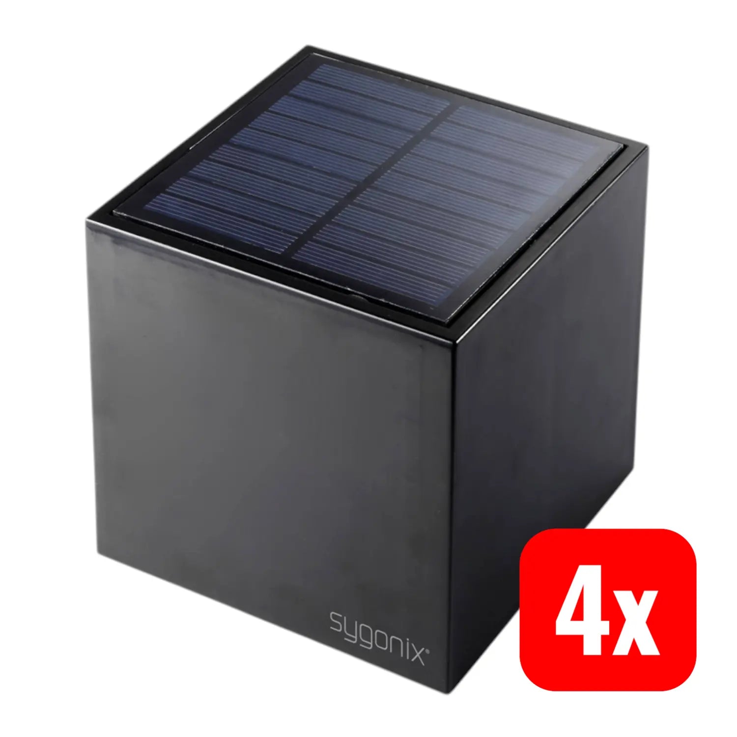 B-Ware Sygonix Sy 5499356 Solar Wandstrahler 0.9 W Warmweiß Schwarz Wandleuchte 4 Stück - 4064161242095
