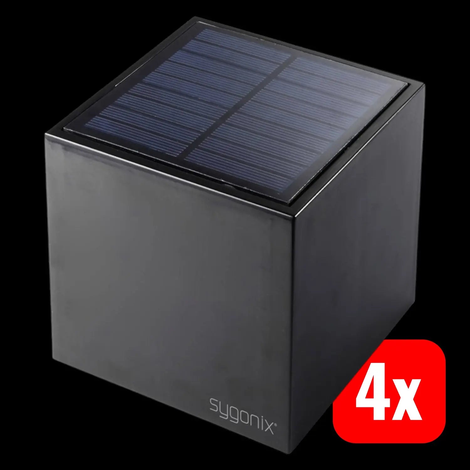 B-Ware Sygonix Sy 5499356 Solar Wandstrahler 0.9 W Warmweiß Schwarz Strahler 4 Stück - 4064161242095