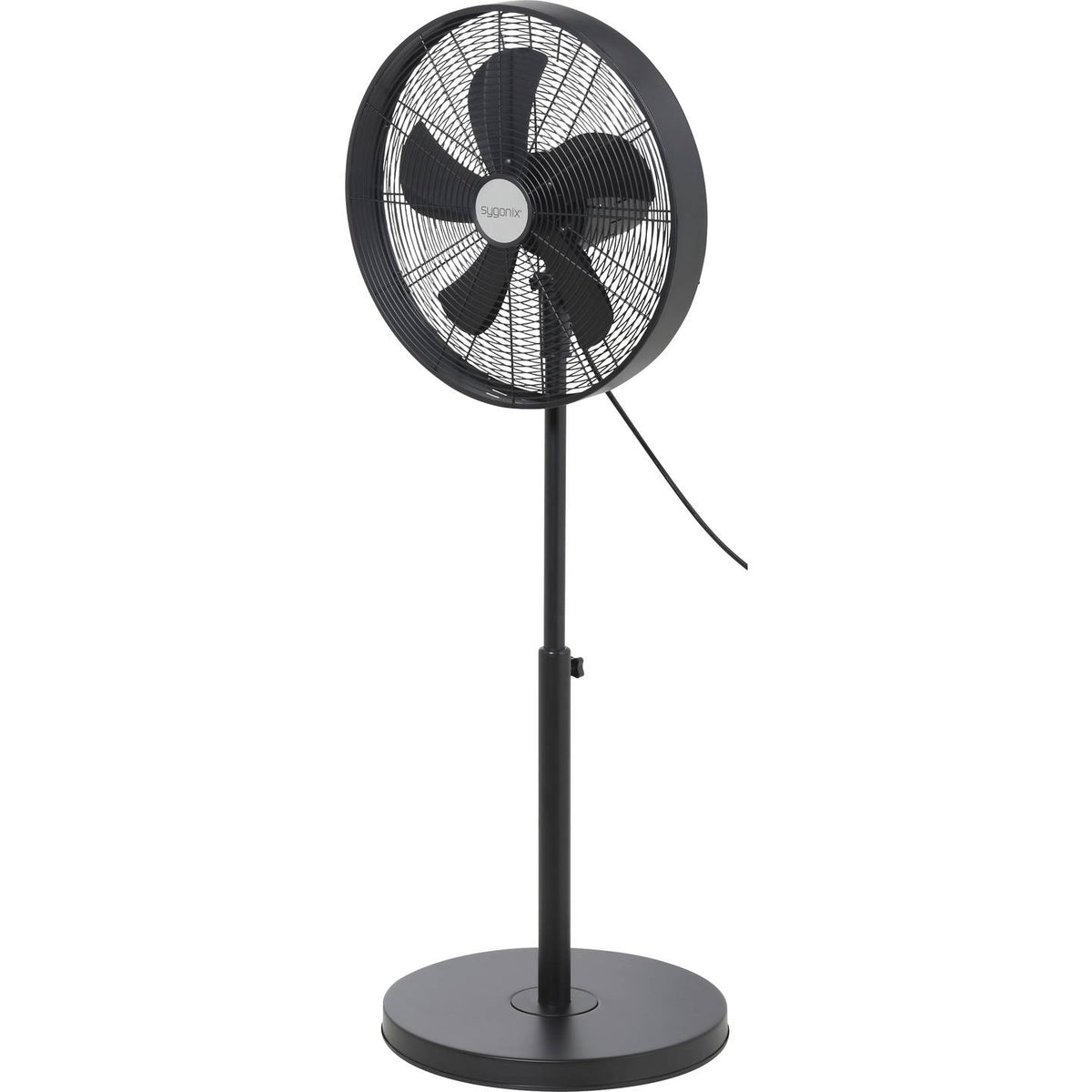 Sygonix Standventilator Ventilator Lüfter Schwarz Höhenverstellbar 50W 445mm - 4064161389417