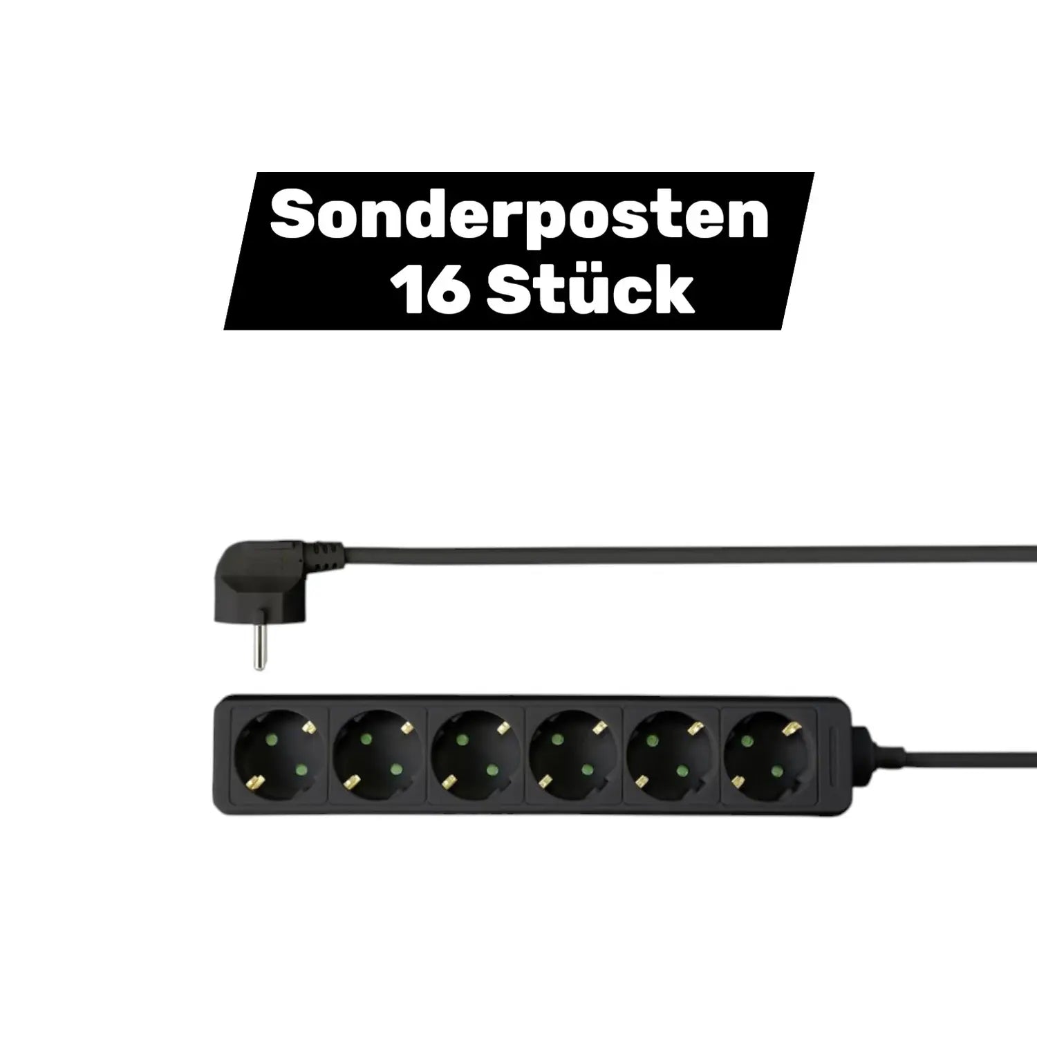 B-Ware Sygonix Sy 4890996 Steckdosenleiste Mehrfachsteckdose 6fach 16 Stück - 4064161192444