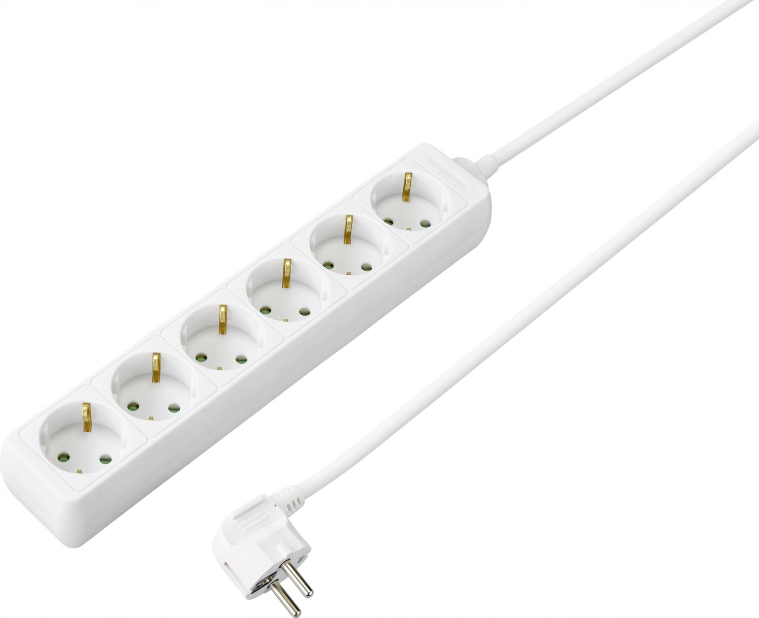 B-Ware Sygonix Sy 4891000 Steckdosenleiste Mehrfachsteckdose Weiß Schutzkontakt 4 St. - 4064161192468