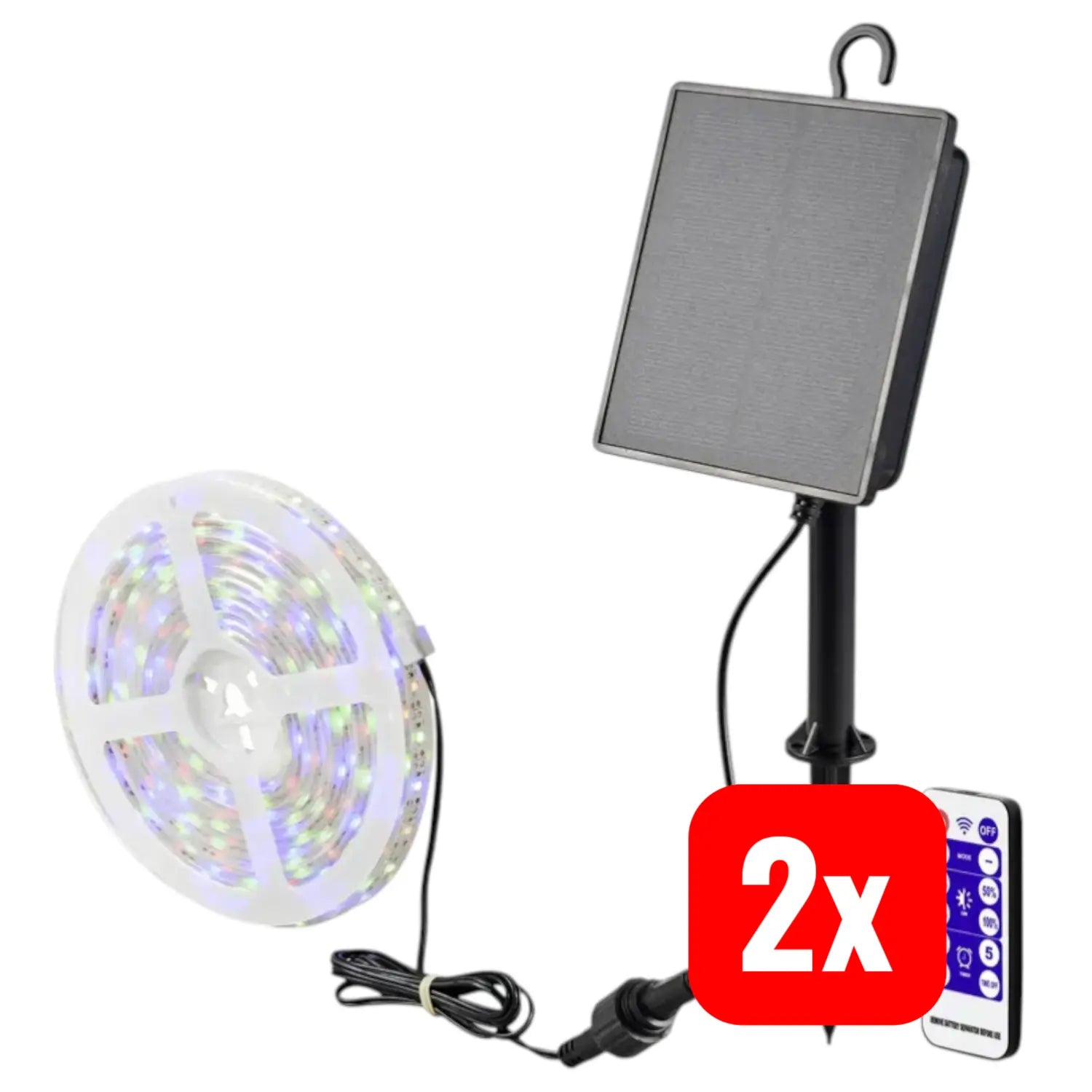 B-Ware Sygonix Sy5947266 Solar Lichtschlauch Led Lichterkette Led Fest 2 Stück - 4064161304908