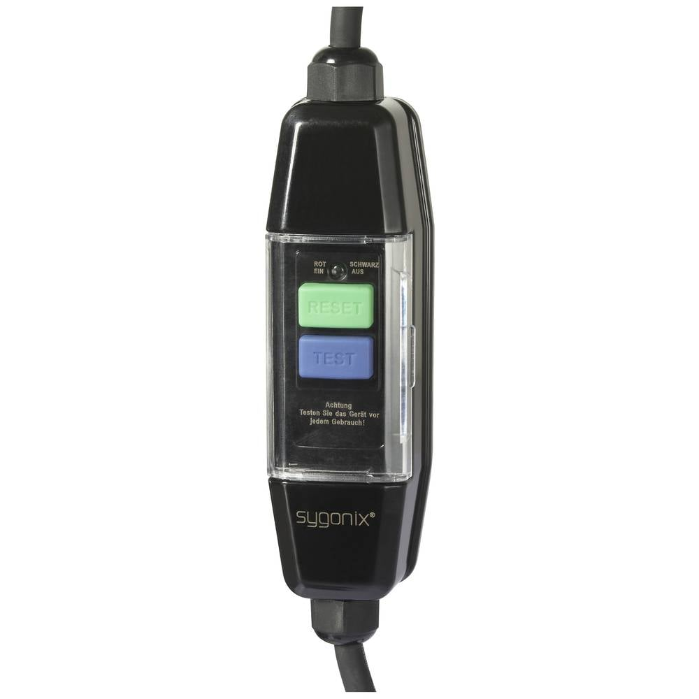 Sygonix Sy 6052178 Personenschutz Verlängerungskabel Prcd 230 V/Ac Schwarz Ip44 B-Ware - 4064161313658