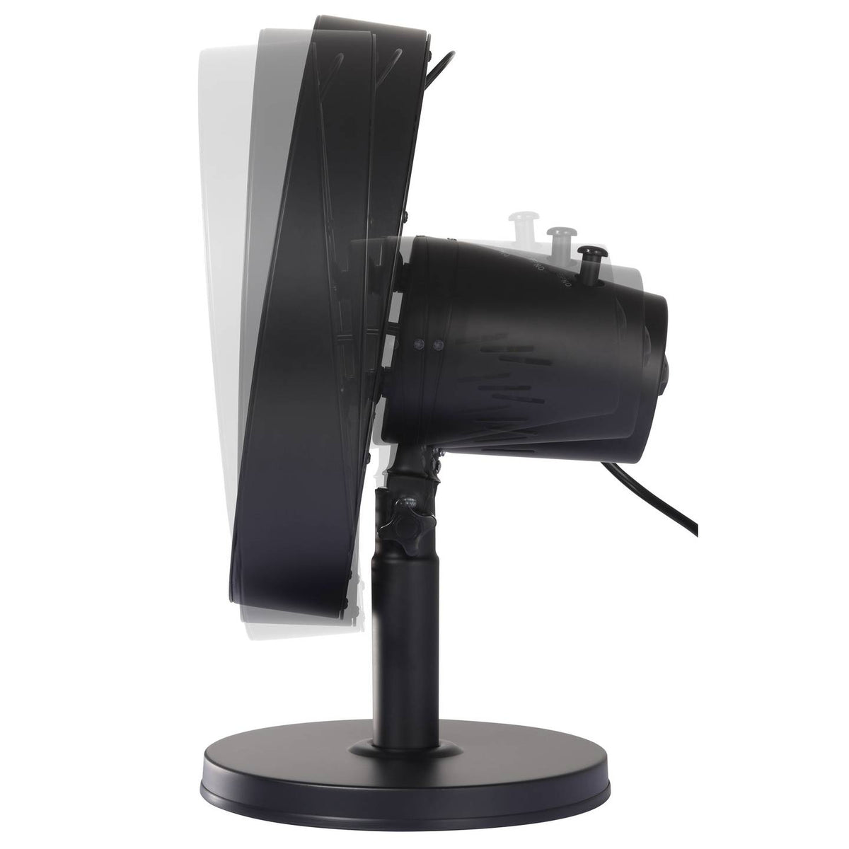 Sygonix Tischventilator Ventilator Lüfter SY-6661436 Schwarz Aluminium - 4064161389400