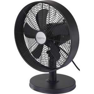 B-Ware Sygonix Tischventilator Ventilator Lüfter SY-6661436 Schwarz Aluminium