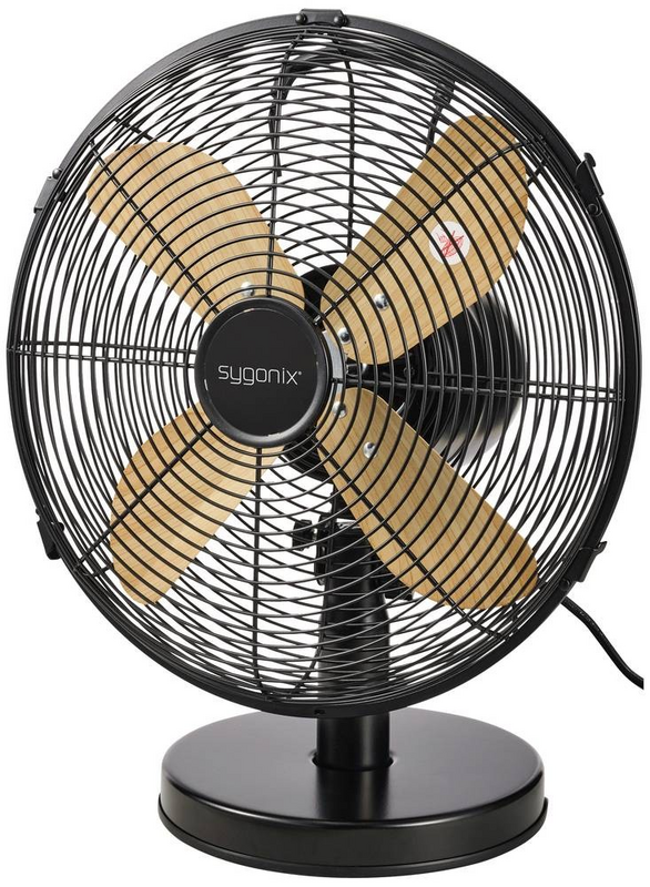B-Ware Sygonix Tischventilator Ventilator Lüfter Schwarz 40 W Schreibtisch Konferenzraum - 4064161295961