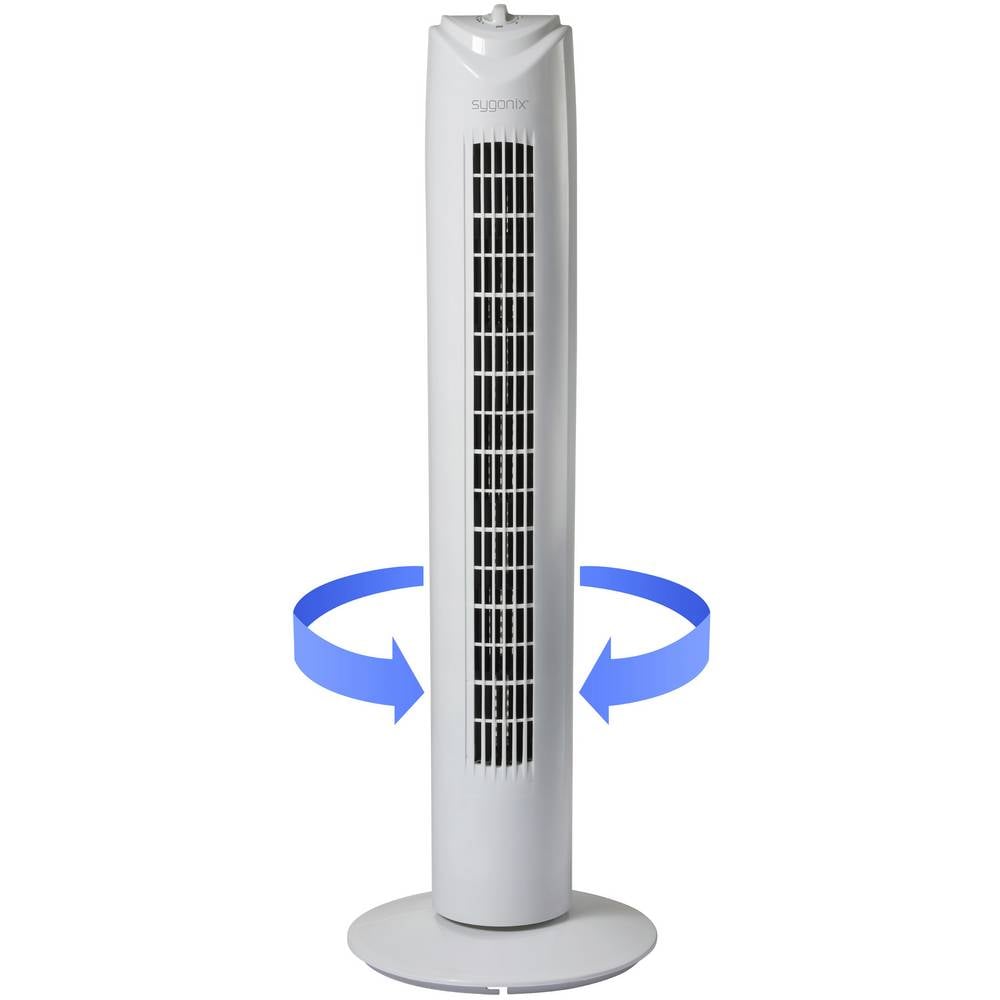 Sygonix Turmventilator 50 W 270 mm x 805 mm Weiß Oszillierend Timer Ventila8 - 4064161342580