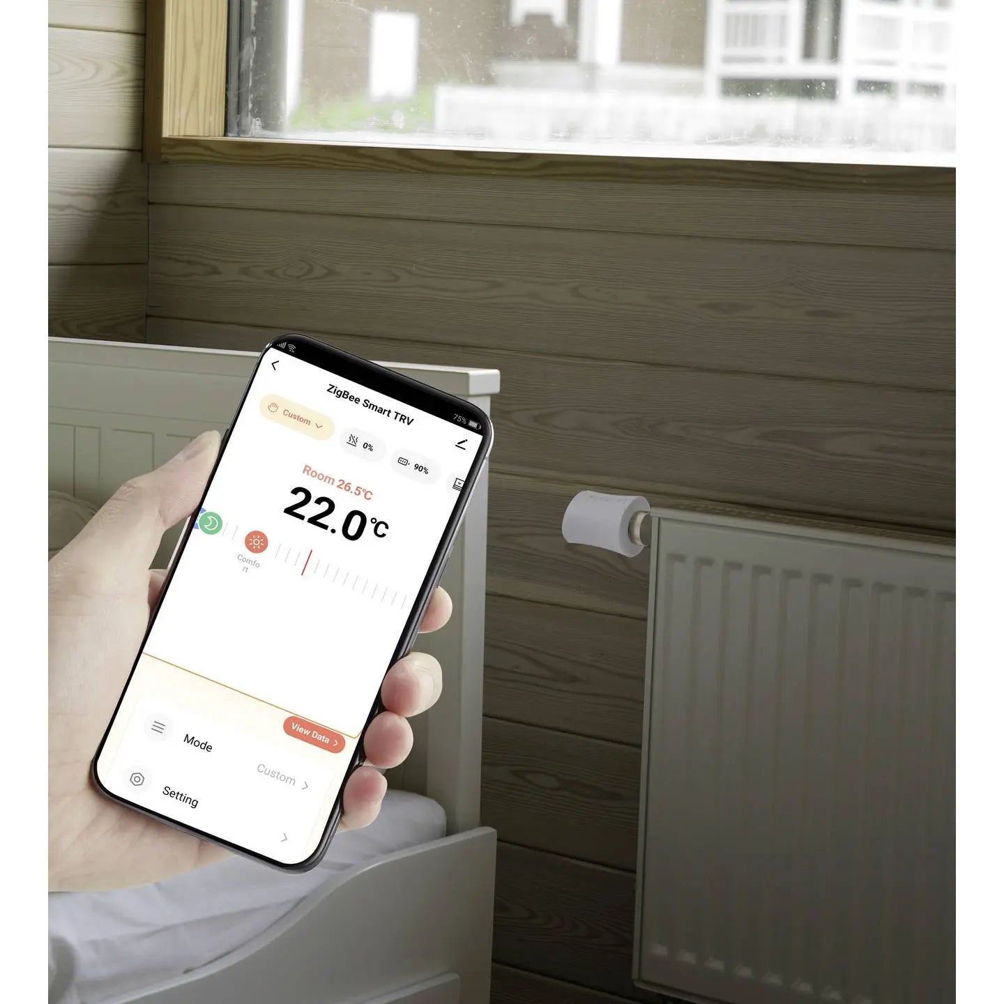 B-Ware Sygonix Heizkörperthermostat Thermostat Tuya Zigbee Funk Elektronisch Weiß Smart - 4064161473048