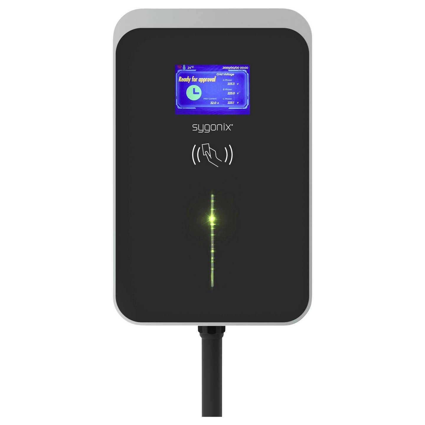 B-Ware Sygonix Wallbox Ladegerät Evse Typ 2 22 K W 32 A Mode 3 5 M Schwarz Wi Fi Rfid72 - 4064161394053