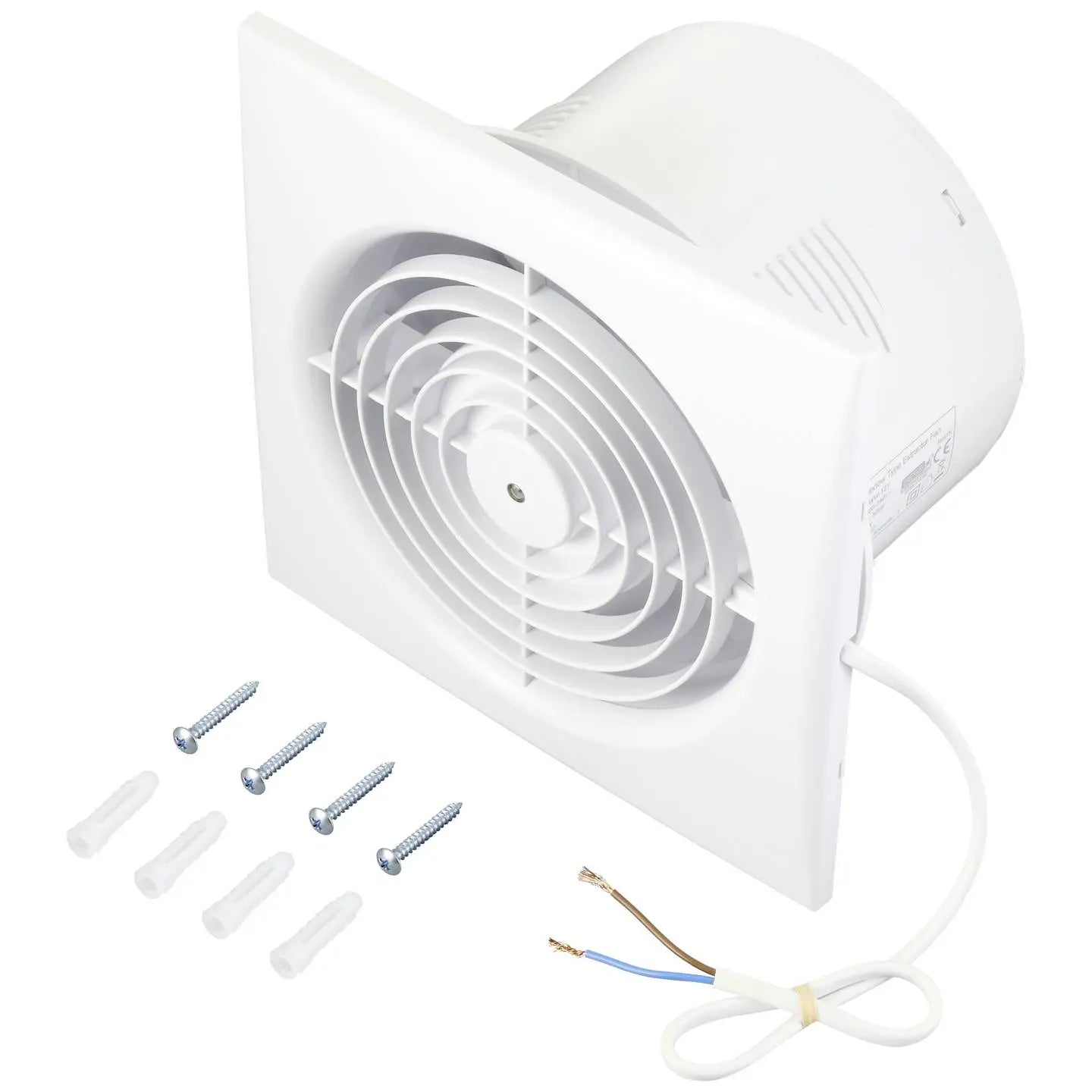 B-Ware Sygonix Wand  Und Deckenlüfter Ventilator 230 V 150 Badlüfter Weiss - 4064161227245