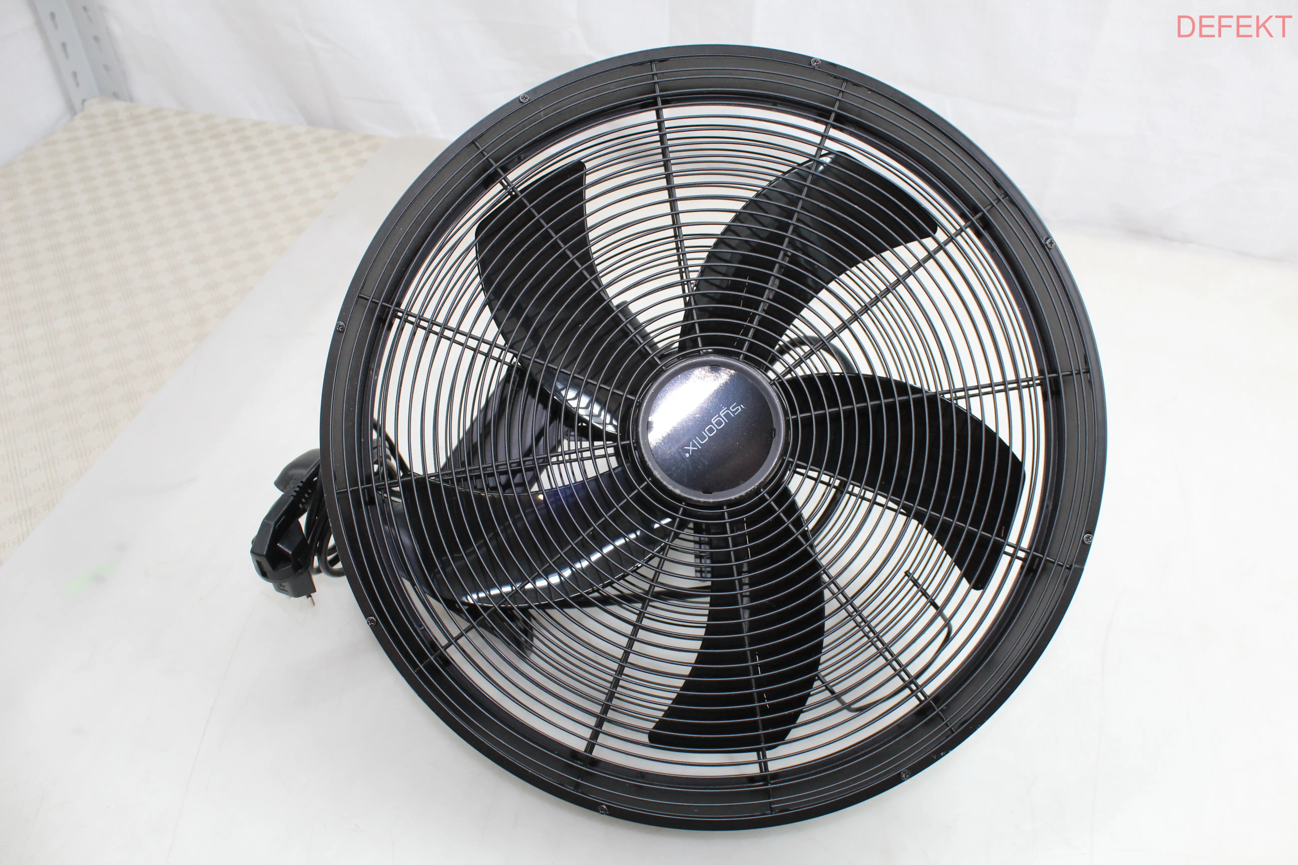 D-Ware Sygonix Wandventilator Sy 5237266 Ventilator Metall Schwarz Defektware - 4064161228365