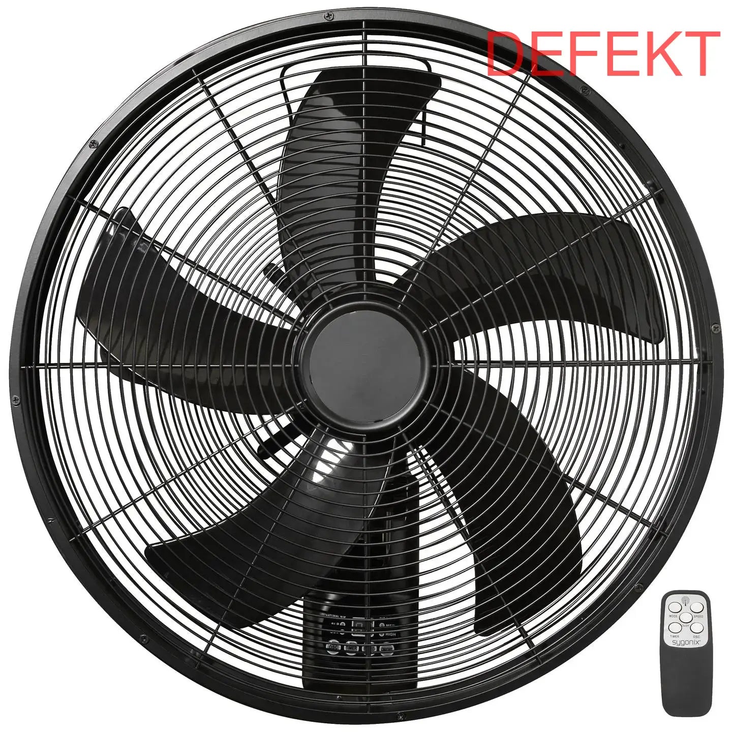 D-Ware Sygonix Wandventilator Sy 5237266 Ventilator Fernbedienung Defektware - 4064161228365