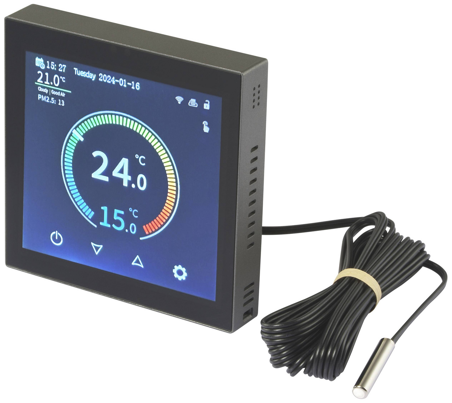 Sygonix Sy 6052180 Funk Raumthermostat Thermostat Unterputz Wochenprogramm 1 St. B-Ware - 4064161313665