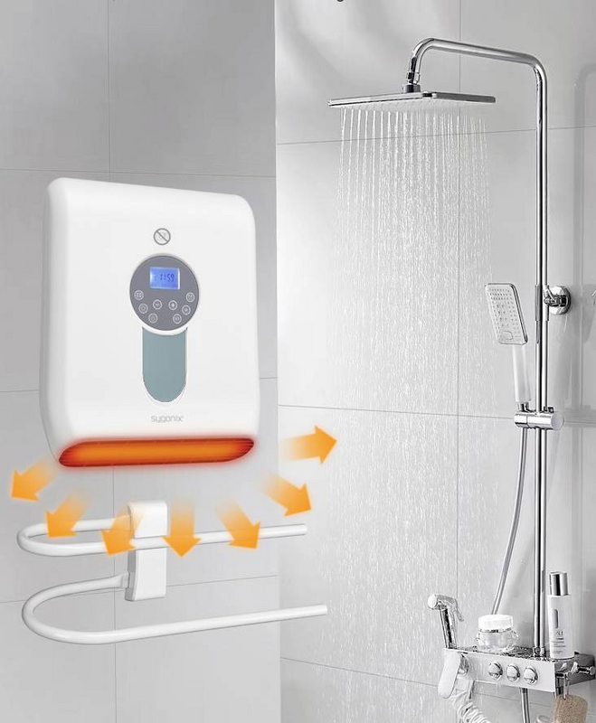 B-Ware Sygonix Bad Schnellheizer Heizung Heizgerät 230 V Mit Soft Touch Bedienfeld Weiß  - 4064161207377