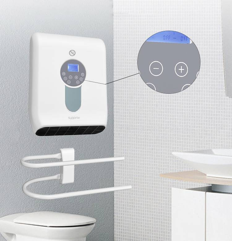 B-Ware Sygonix Bad Schnellheizer Heizung Heizgerät 230 V Mit Soft Touch Bedienfeld Weiß  - 4064161207377