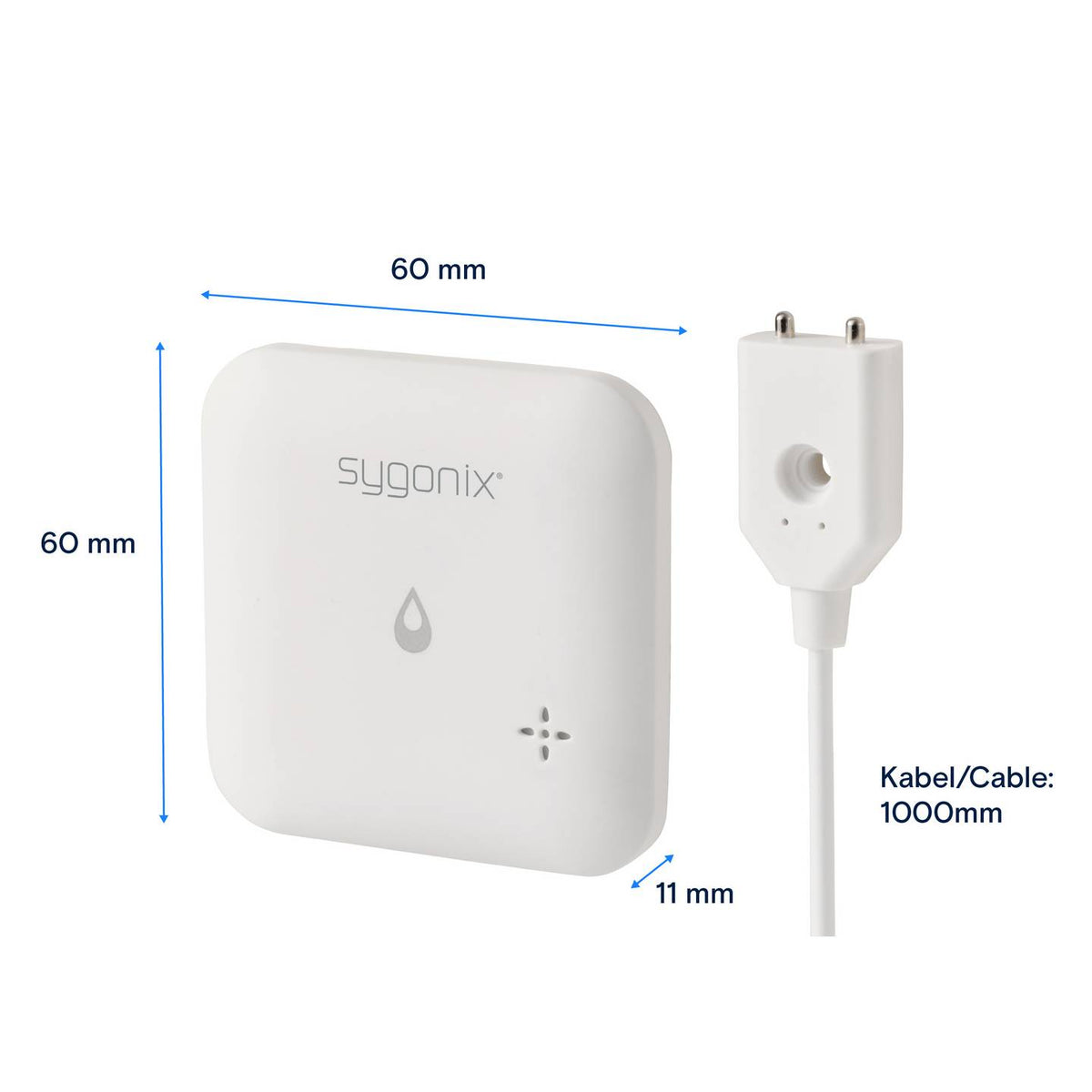 Sygonix Wassermelder Sensor App-Steuerung batteriebetrieben Boden Wand 3 STÜCK - 4064161407555