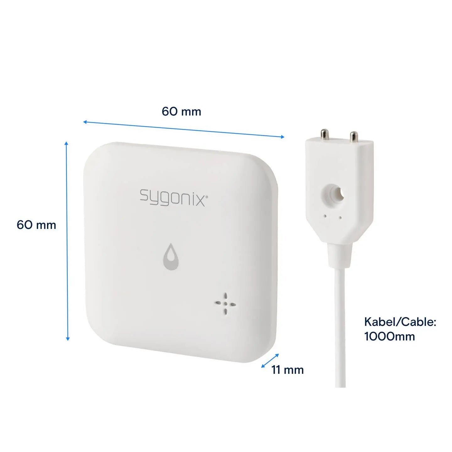 B-Ware Sygonix Wassermelder Sensor Melder App Steuerung Batteriebetrieben 2 Stück - 4064161407555