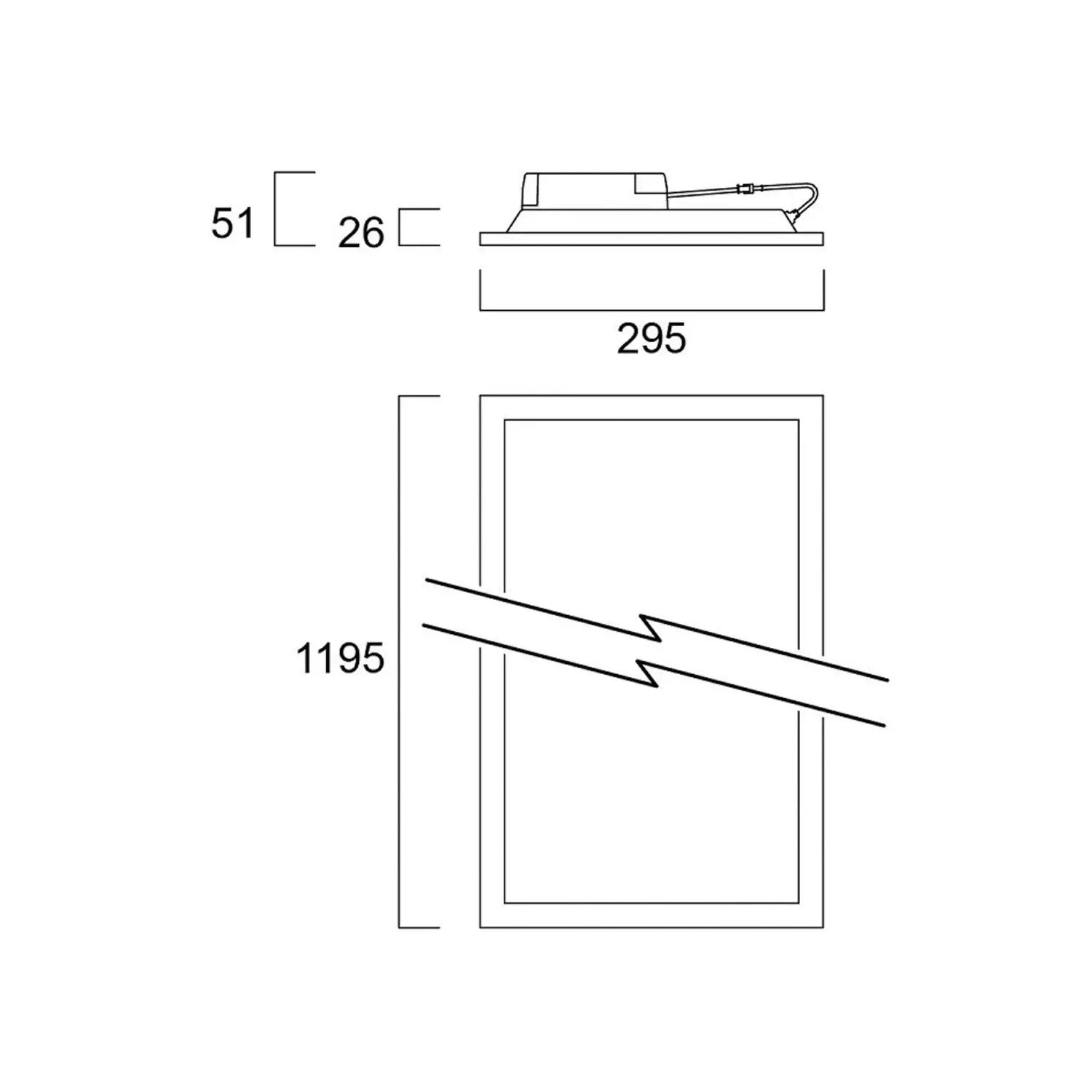 B-Ware Sylvania Led Panel Leuchte Start Led 120 X 30 Cm 840 29 W Beleuchtung - 5410288446301