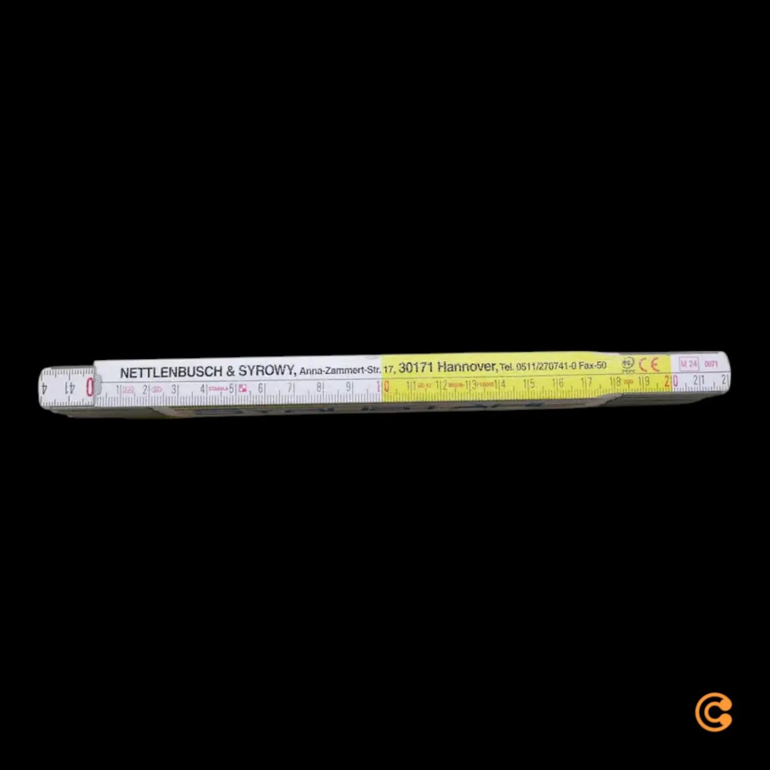 B-Ware Syrostahl Gliedermaßstab Zollstock 2000 Mm Messung 48 Stück - 1