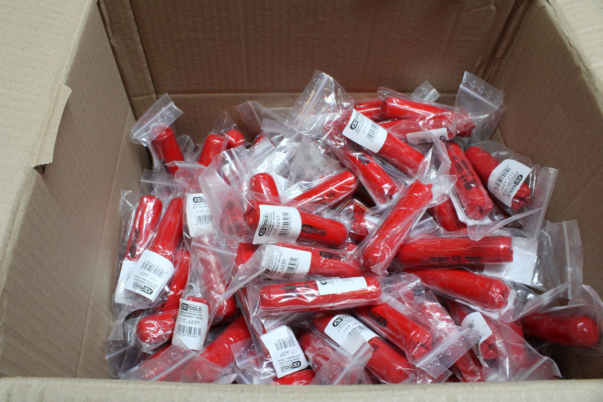 KS Tools Tülle Anschluss Schutzisolierung Kabelende 25 mm zylindrisch 200 STÜCK - 4042146543061