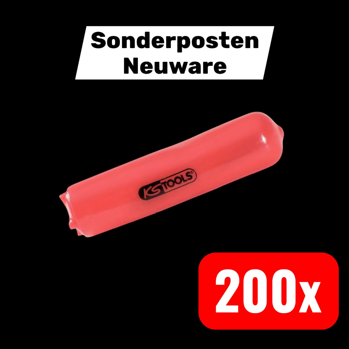 KS Tools Tülle Anschluss Schutzisolierung Kabelende 25 mm zylindrisch 200 STÜCK - 4042146543061